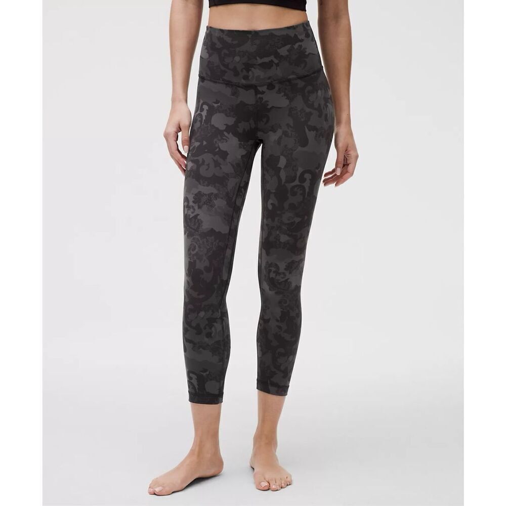 Lululemon Align High-Rise Crop Dark Camo Leggings Women’s Size 4